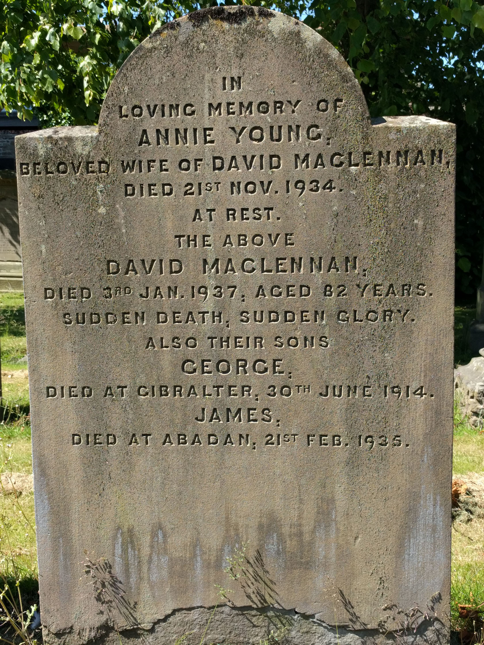 Photo of photos/David MacLennan died 1937 MI Arbroath